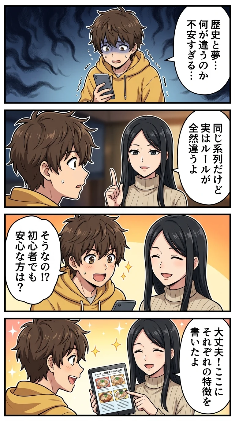 歴史を刻め 夢を語れ 違い