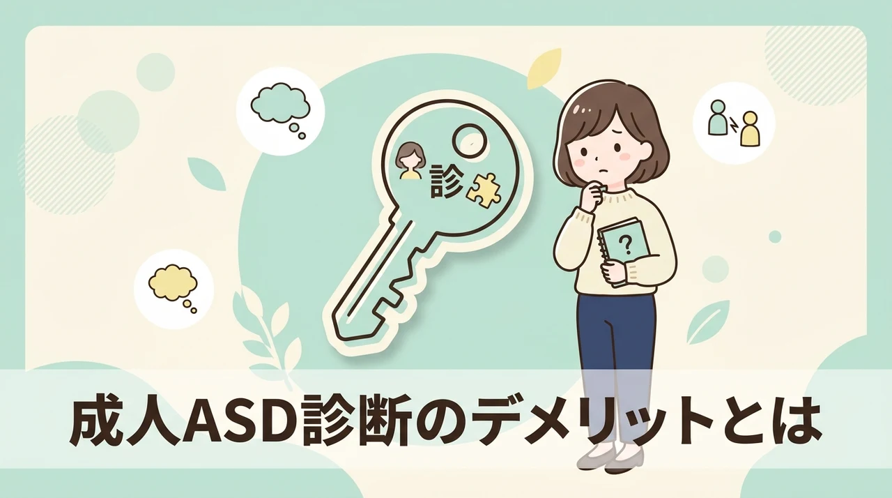 成人後にasdの診断を受けるデメリット