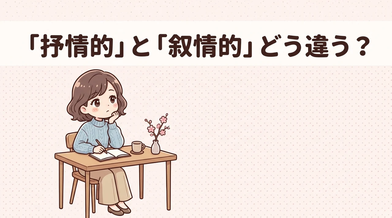 「抒情的」と「叙情的」の違いと本来の意味