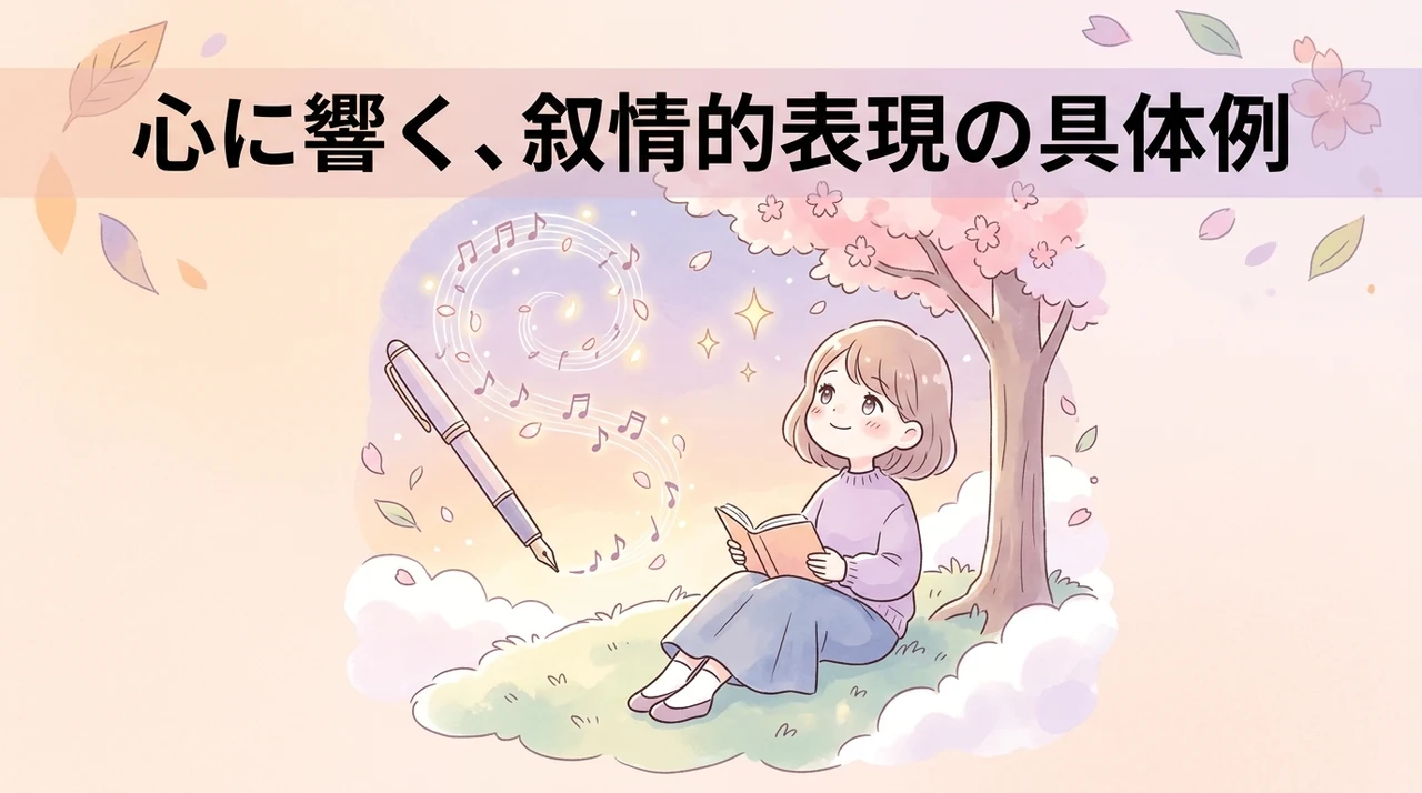 文学や芸術分野における叙情的な表現の具体例