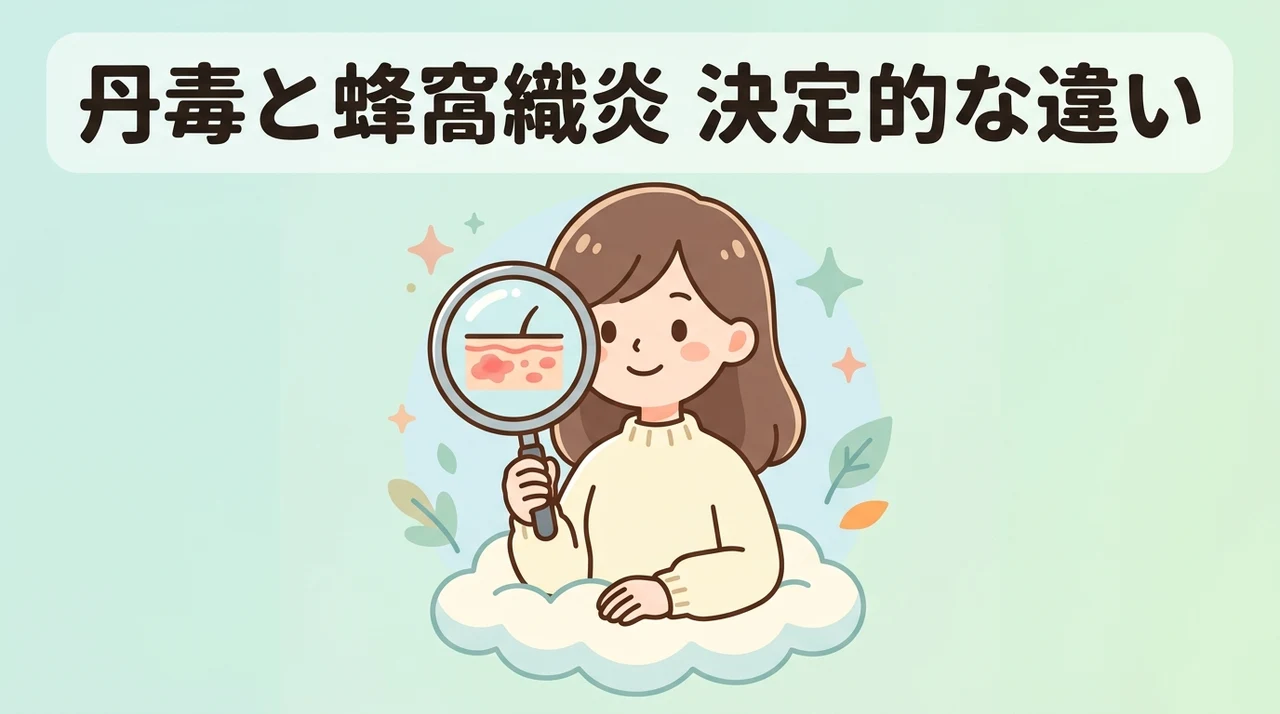 丹毒と蜂窩織炎の決定的な違いと見分け方