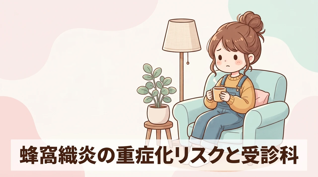 蜂窩織炎の重症化リスクと受診すべき診療科