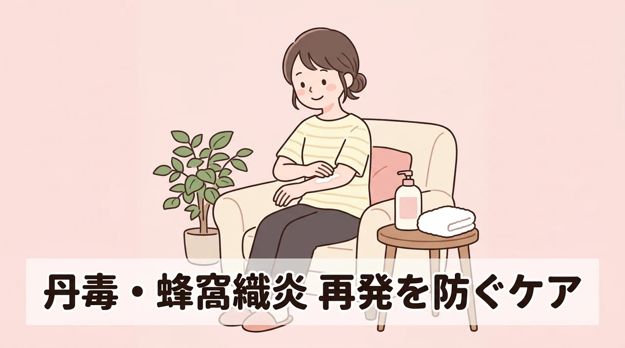 丹毒や蜂窩織炎の自宅ケアと再発予防策