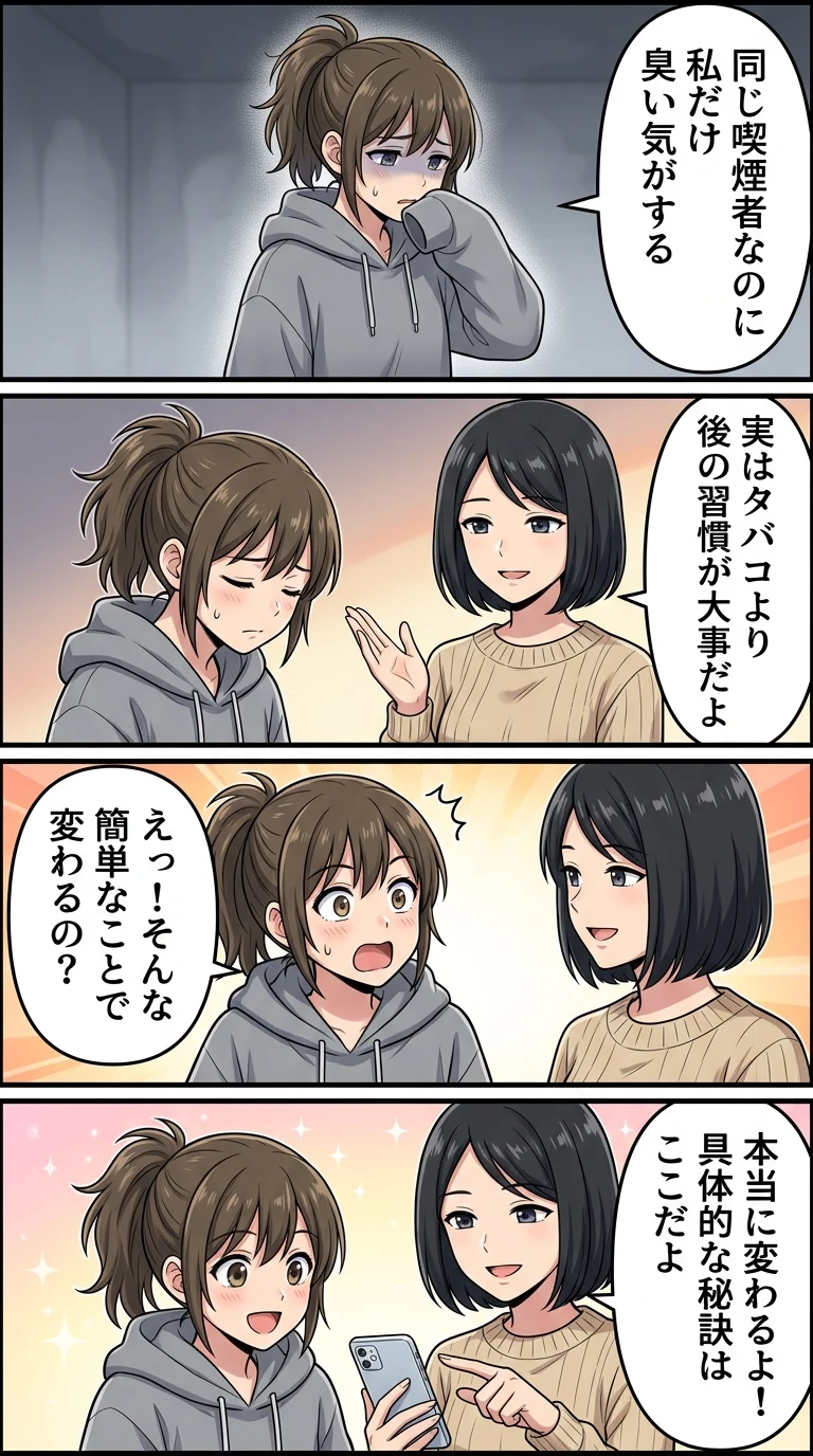 タバコ臭い人 臭くない人 違い