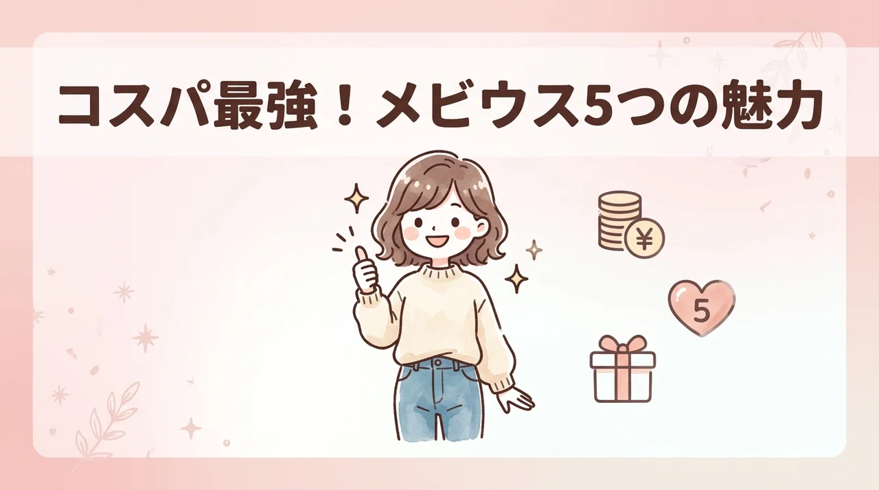 コスパが良いメビウスのメリット5つ