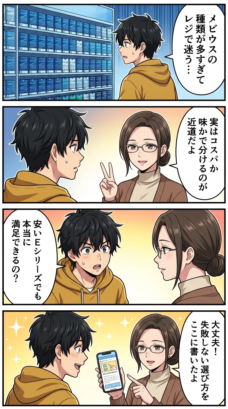 メビウス 種類 違い