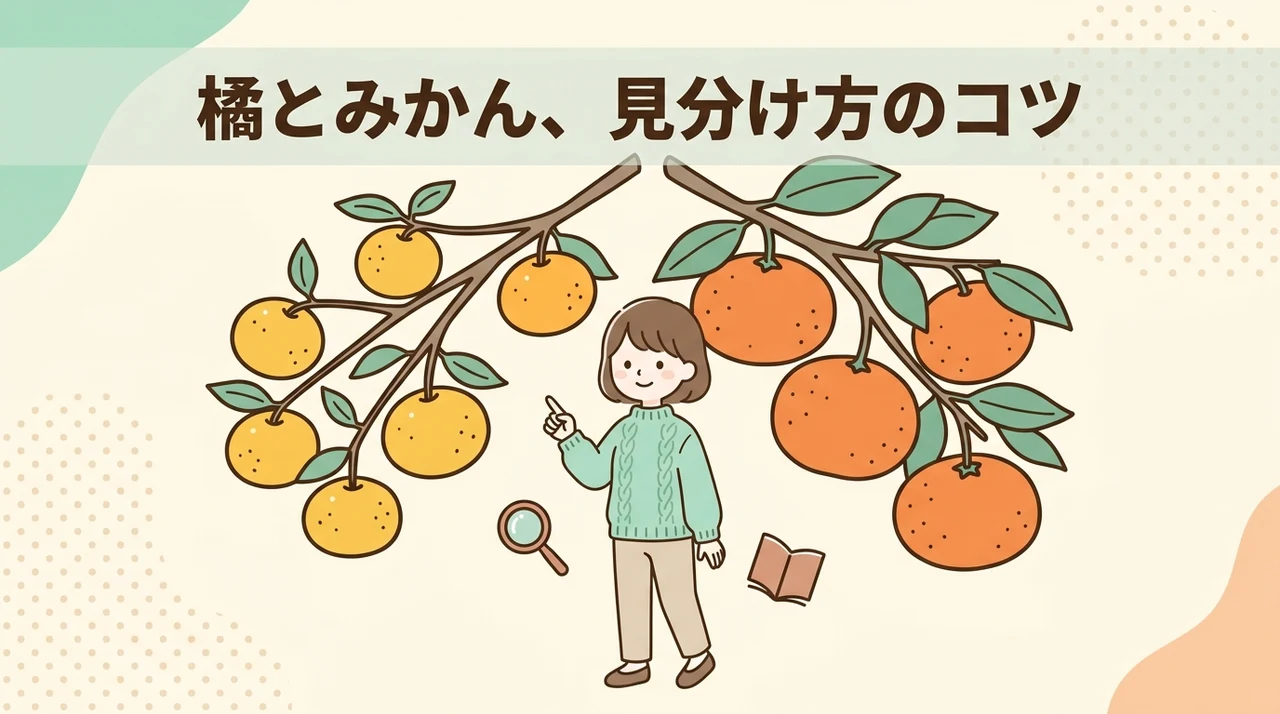 橘とみかんを見分けるポイント