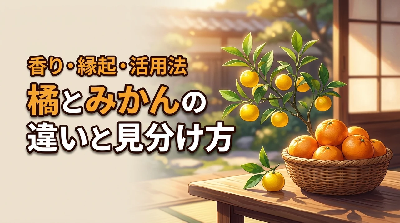 橘とみかんの違いは「香り」と「縁起」にあり!正しい見分け方と活用法をマスター