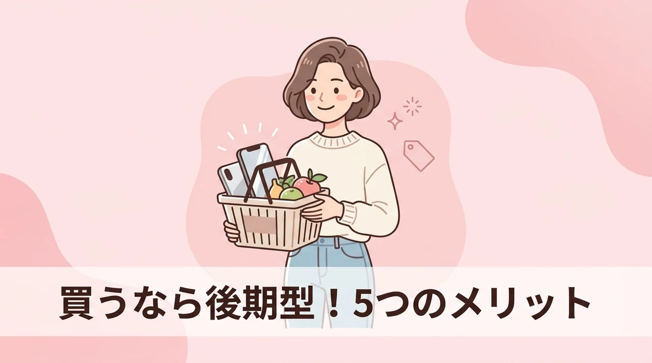 後期型を選ぶ5つのメリット