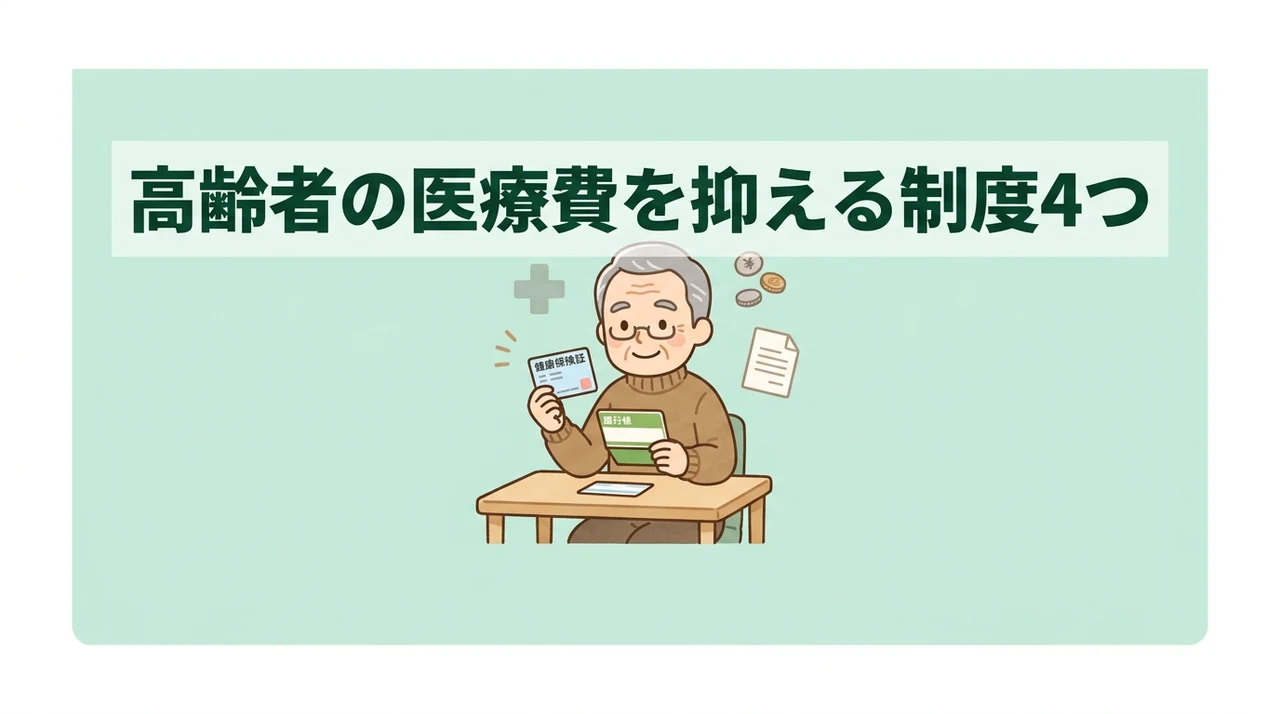 高齢者の医療費負担を抑える制度上のメリット4つ