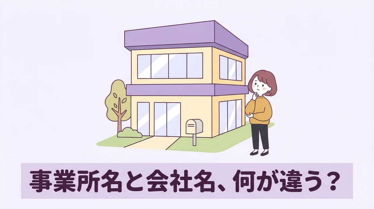 事業所名と会社名の違いとは？基本定義を整理