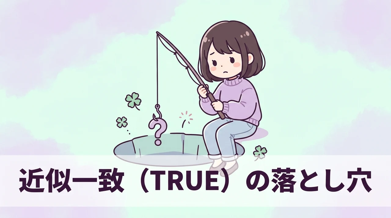 true（近似一致）を使う際のデメリット