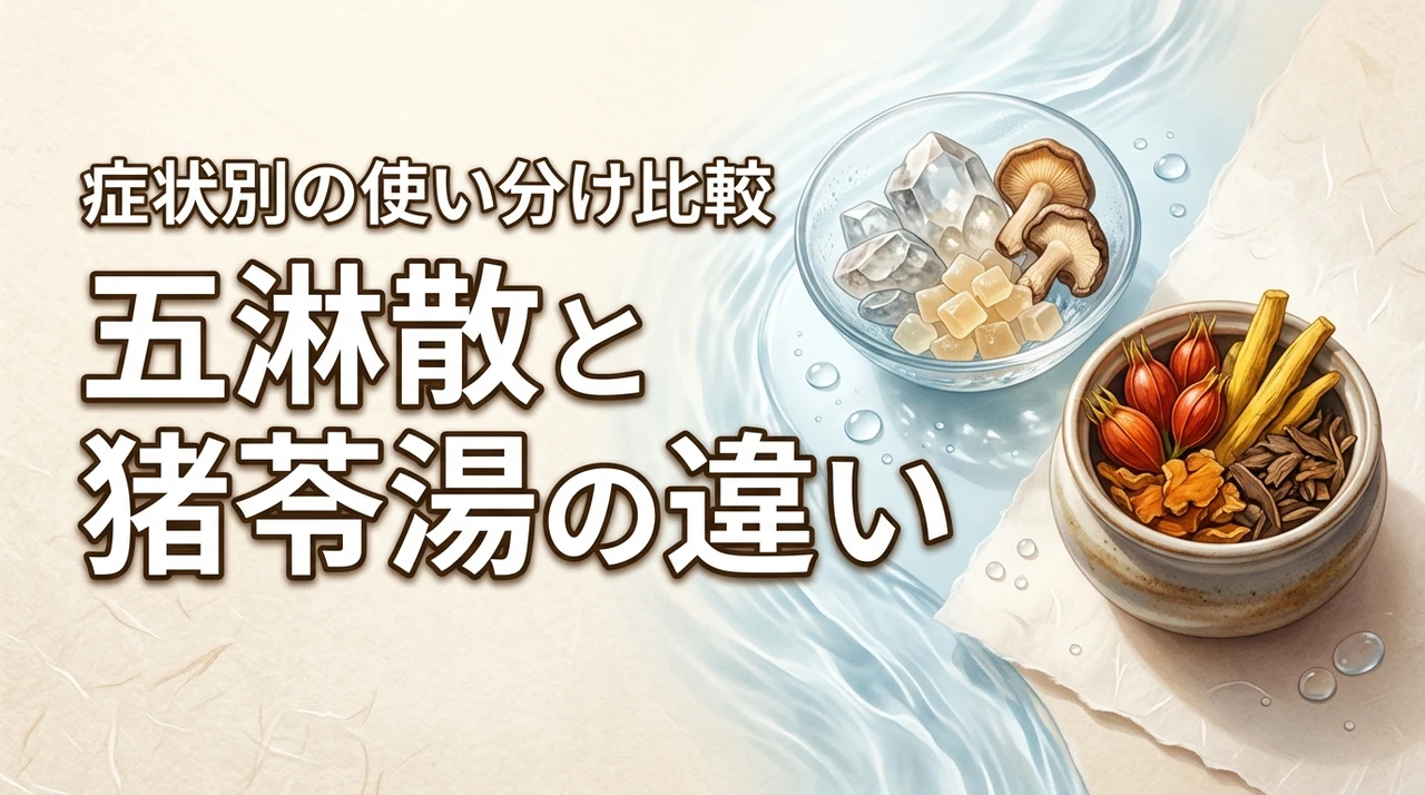 膀胱炎で五淋散と猪苓湯の違いに迷ったら？症状別の使い分けやメリットを解説