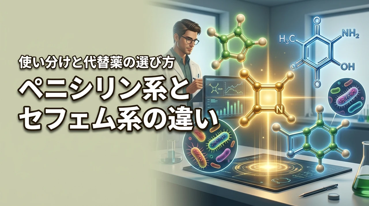 ペニシリン系とセフェム系の違いで迷ったら？臨床での使い分けと代替薬の選び方を紹介