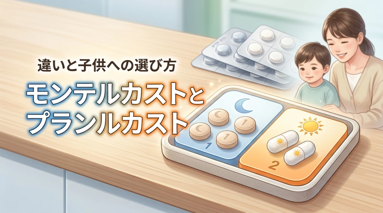 モンテルカストとプランルカストの違いは何？どっちが自分や子供に合うか迷う方必見
