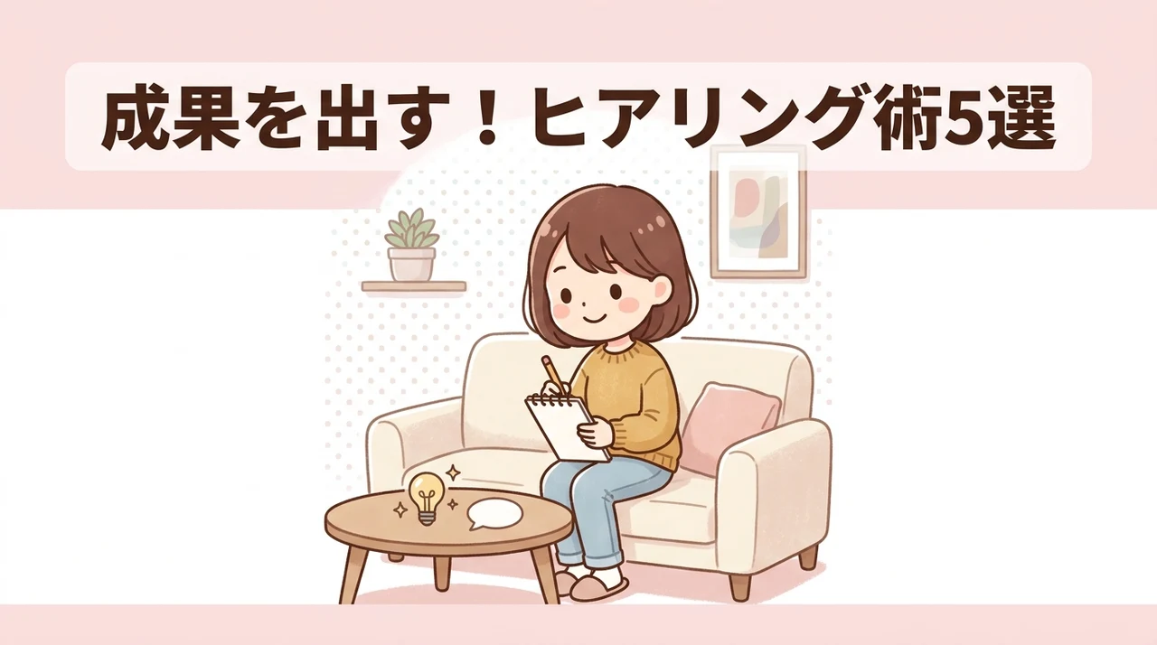 成果を出すヒアリングのコツ5選