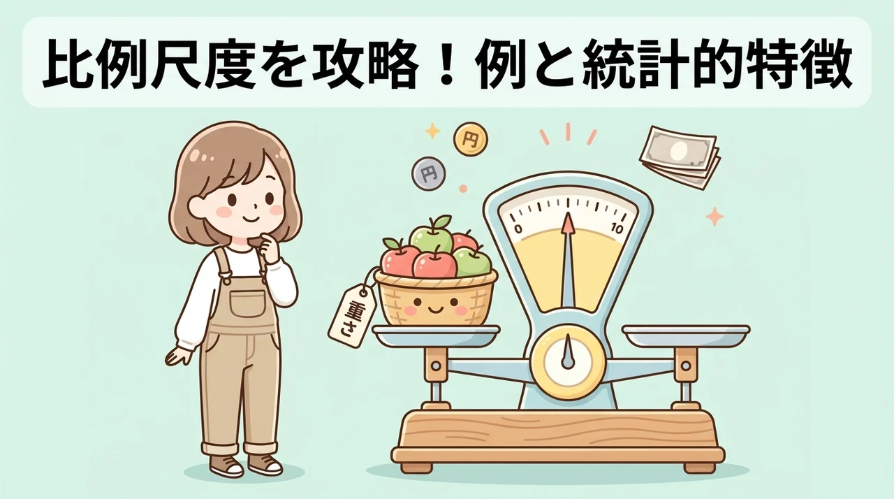 比例尺度の具体例と統計的な特徴