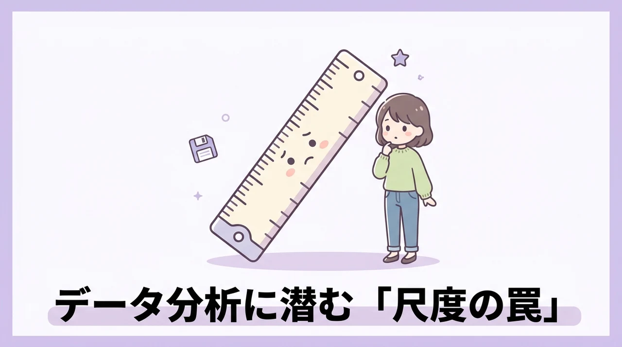 尺度の誤解によるデータ分析の落とし穴