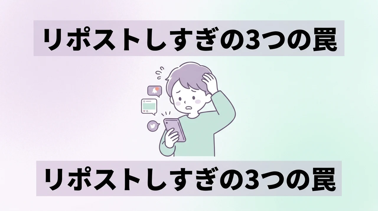 リポスト過多による3つのデメリット