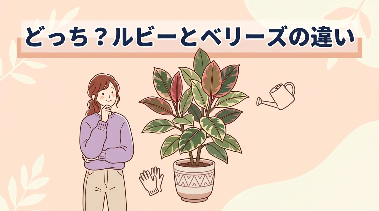 フィカス・ルビーとベリーズの違いと見分け方