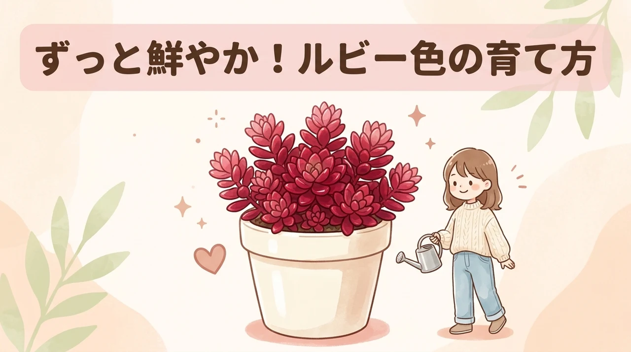 鮮やかなルビー色を保つ育て方のコツ