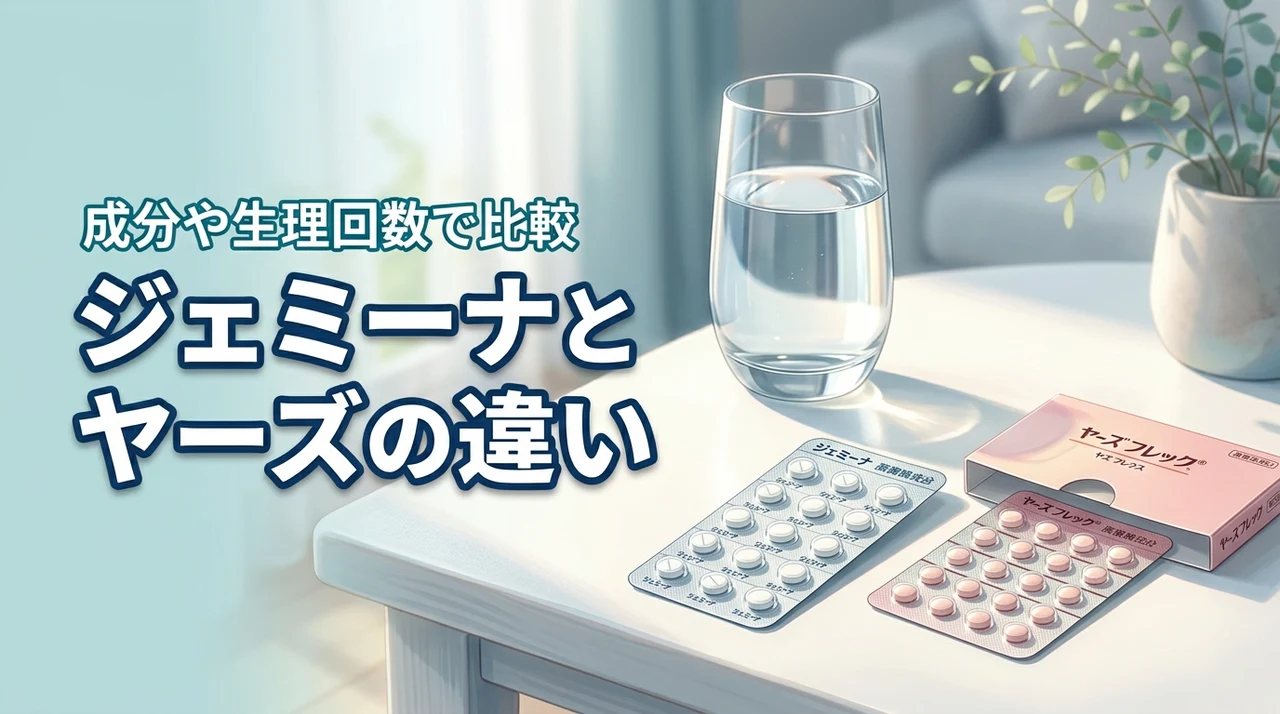 ジェミーナとヤーズの違いは何?自分に合うのはどっちか成分や生理回数で判断