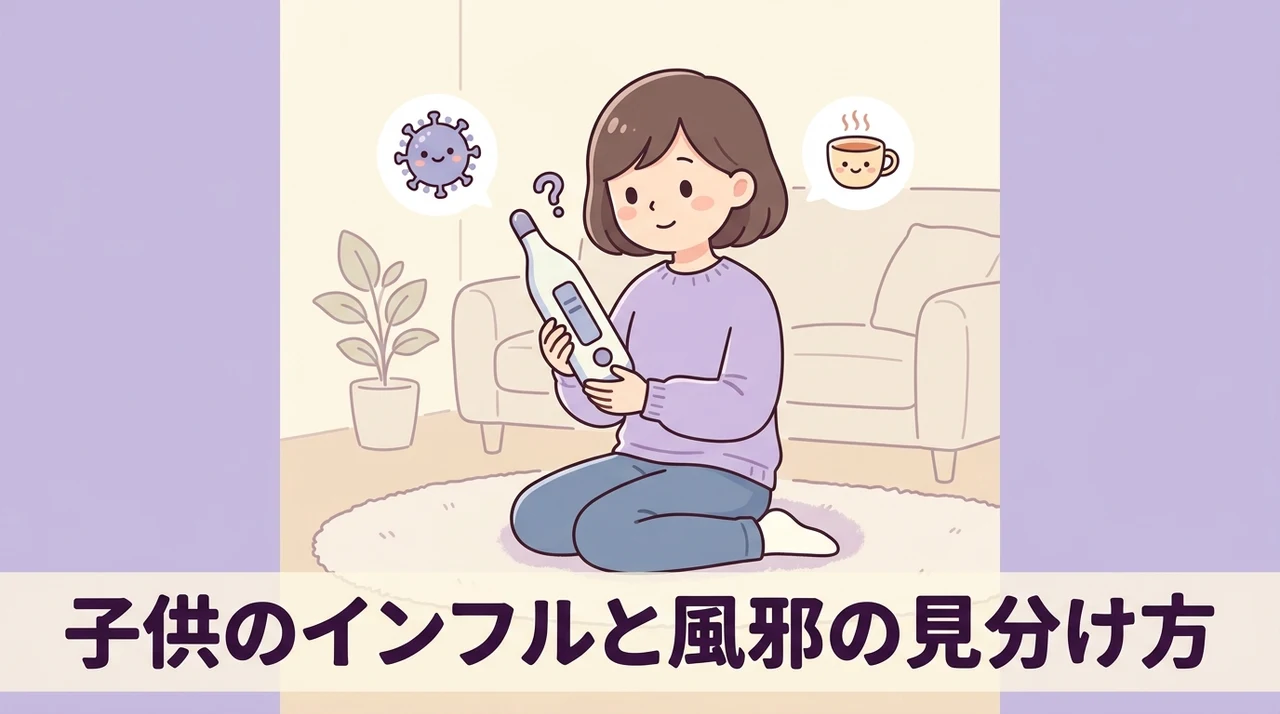 子供のインフルエンザと風邪の違いを見極めるポイント