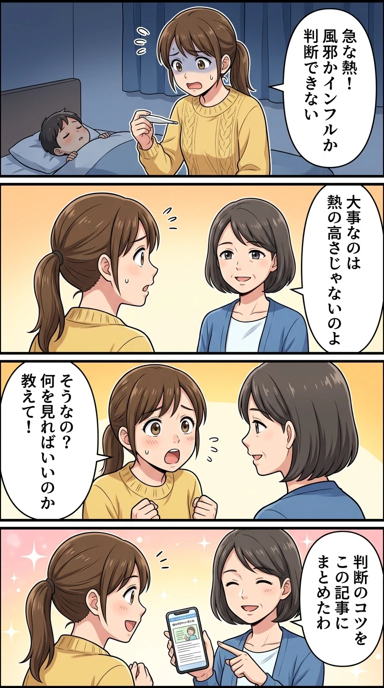 子供 インフルエンザ 風邪 違い