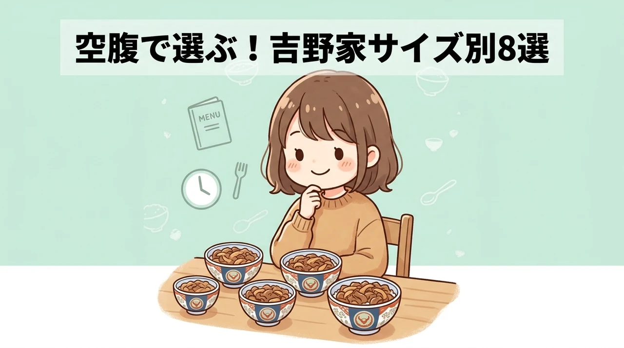 目的や空腹度で選ぶ！吉野家のサイズ別おすすめ8選