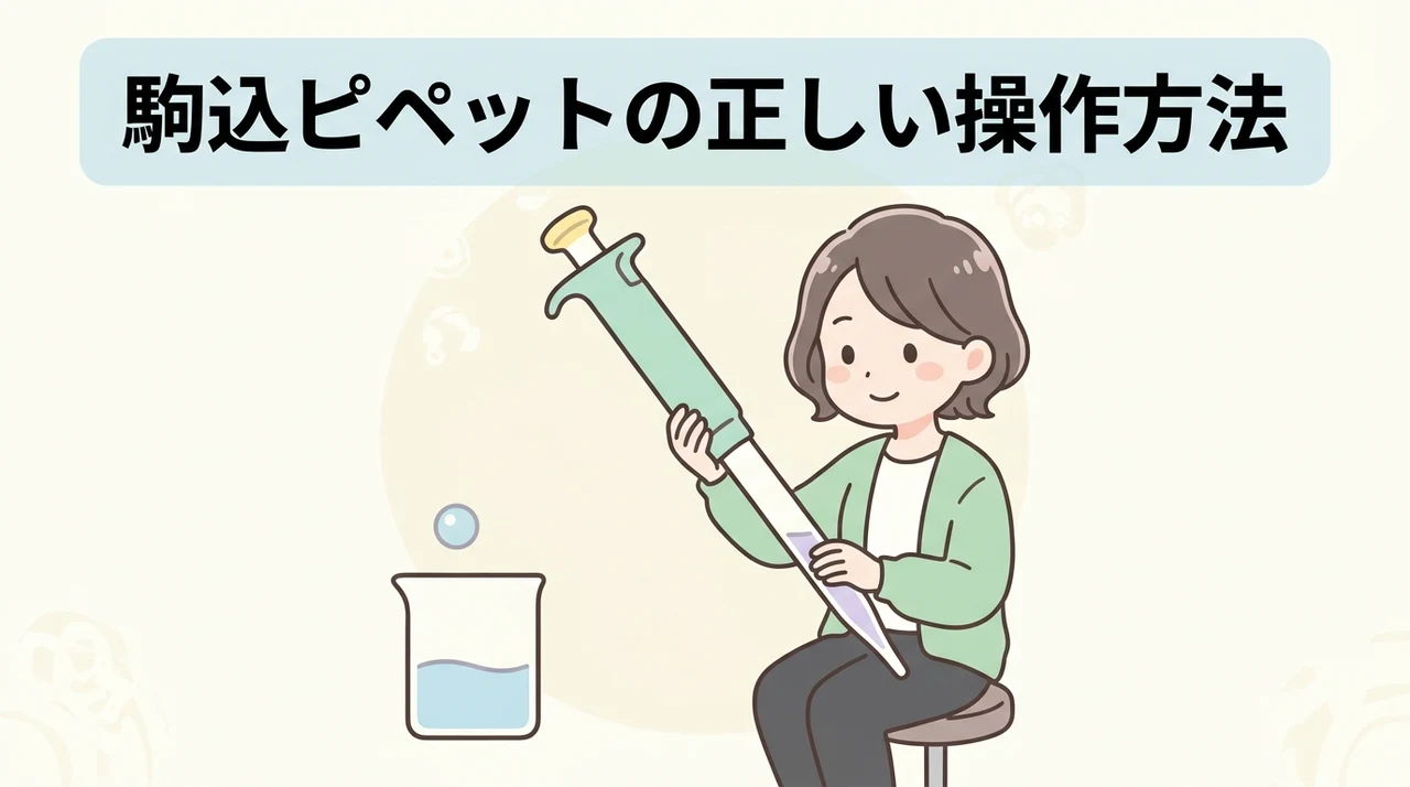 駒込ピペットの正しい操作方法とメンテナンス