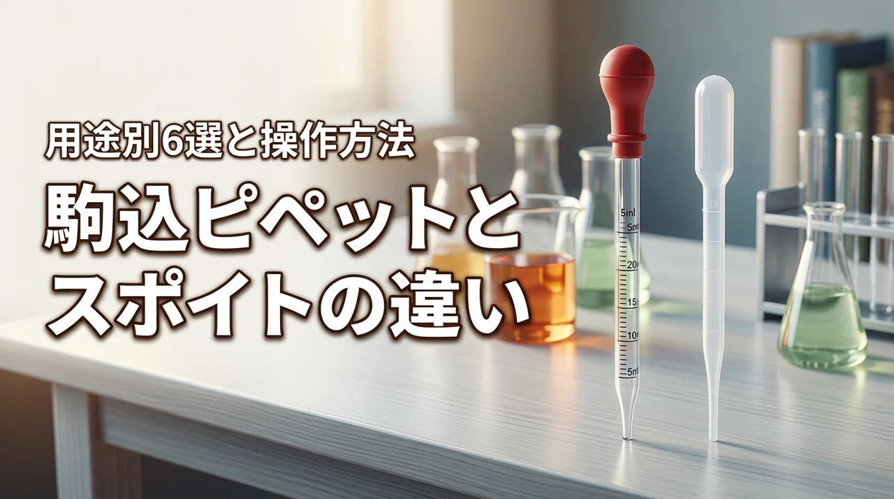 駒込ピペットとスポイトの違いとは？用途別おすすめ6選と正しい操作方法を解説