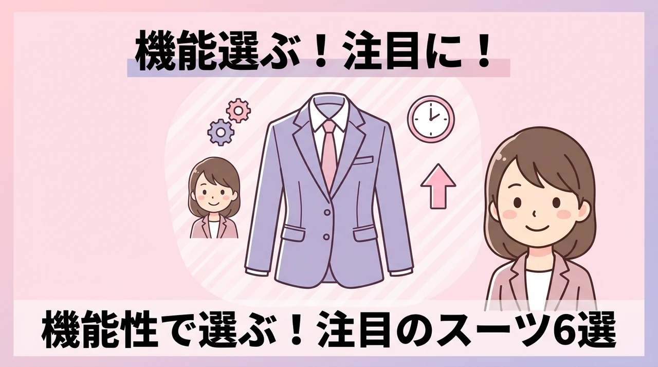 機能性や用途で選ぶ注目のスーツ6選