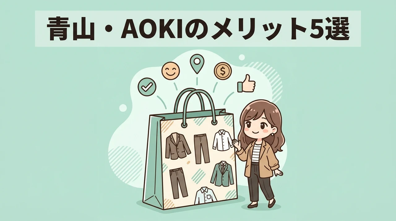 青山やAOKIでスーツを買うメリット5つ