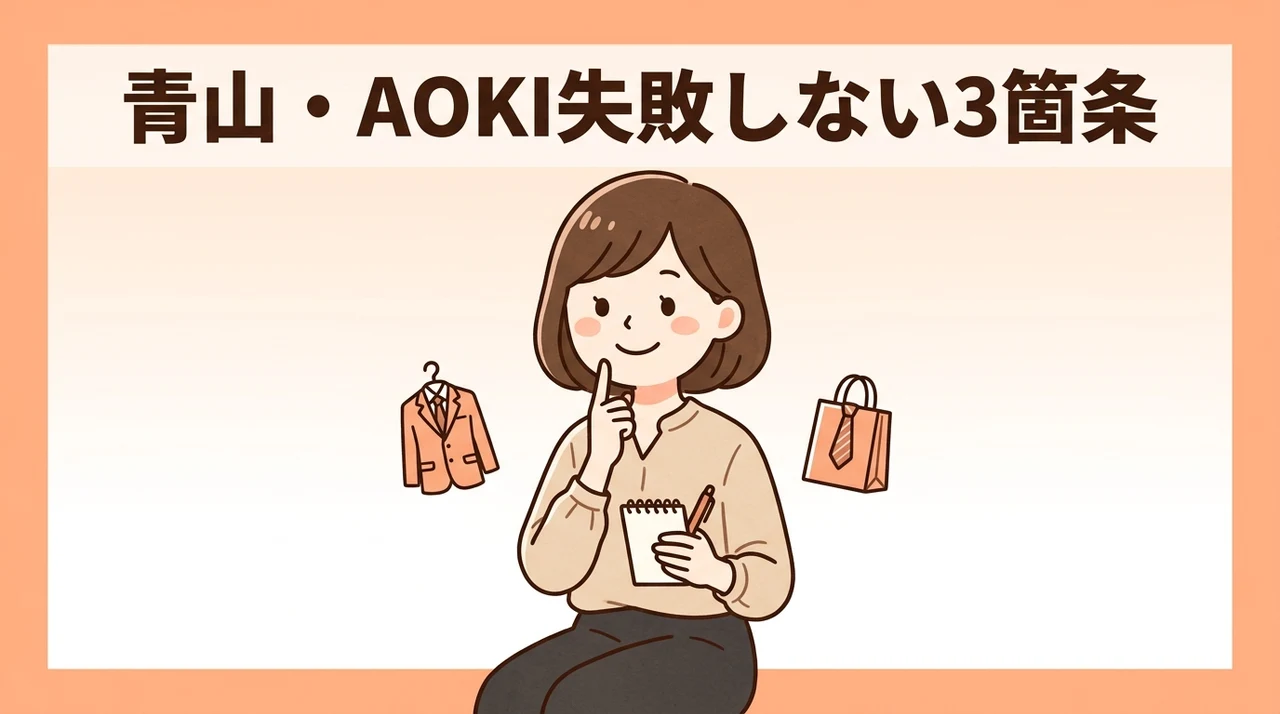 青山やAOKIの利用で知るべき注意点3つ