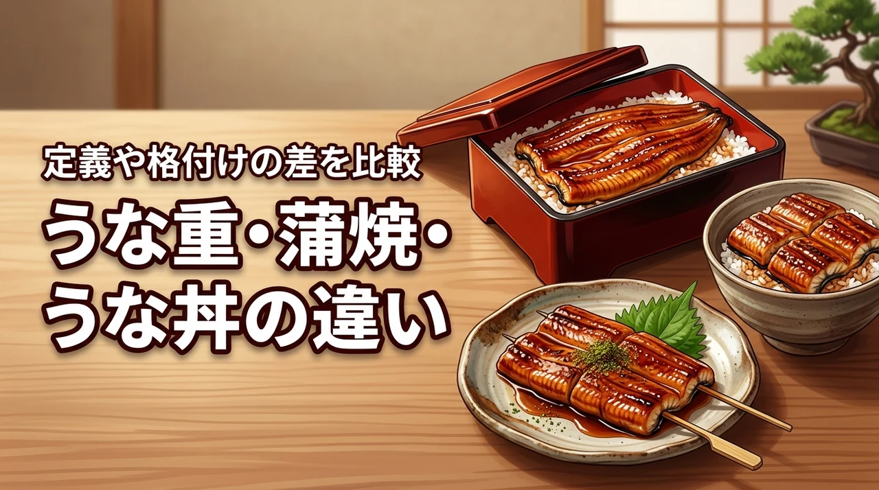 うな重と蒲焼の違いがわからない?注文前に知りたい定義やうな丼との格付けの差