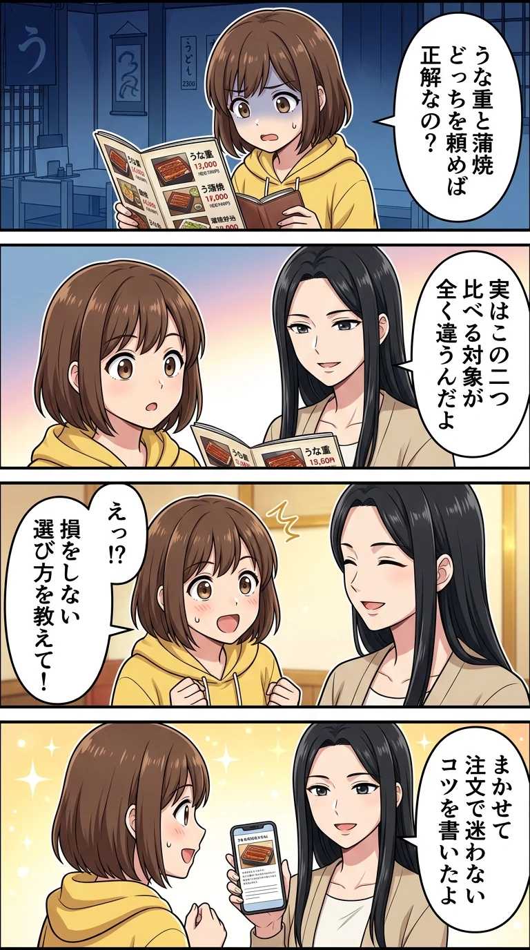 うな重 蒲焼 違い