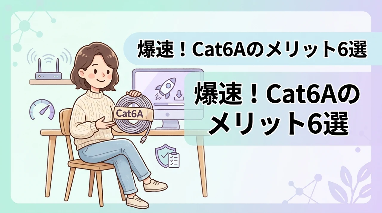 lanケーブルをカテゴリ6aにするメリット6つ