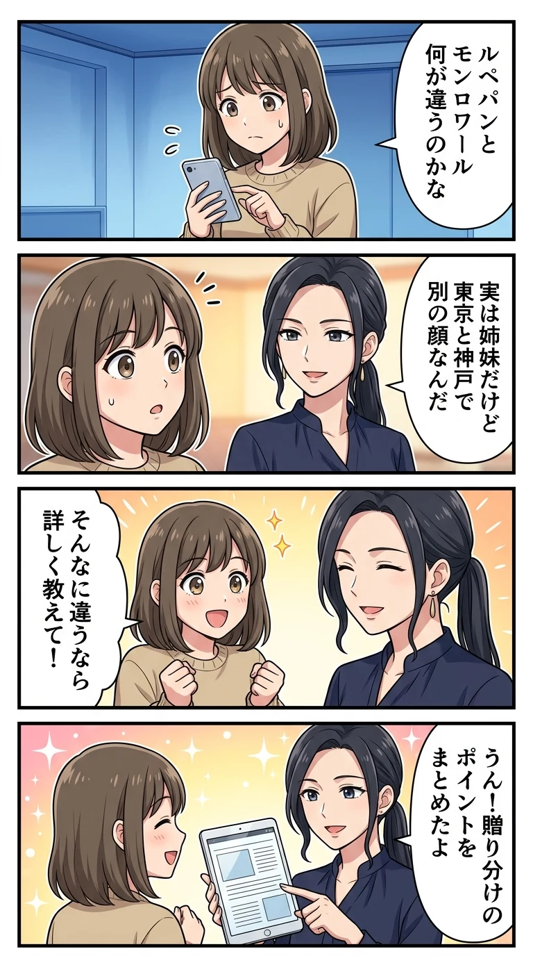 ルペパン モンロワール 違い