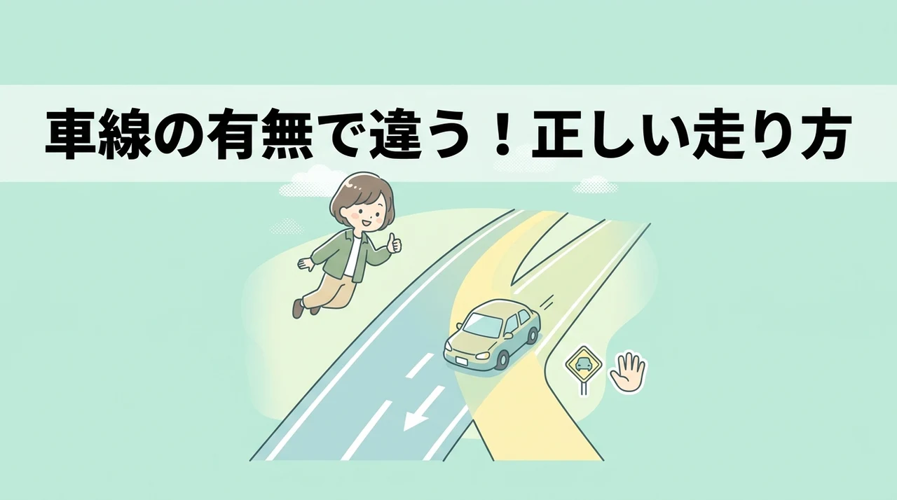 車両通行帯の有無で異なる走行位置とマナー
