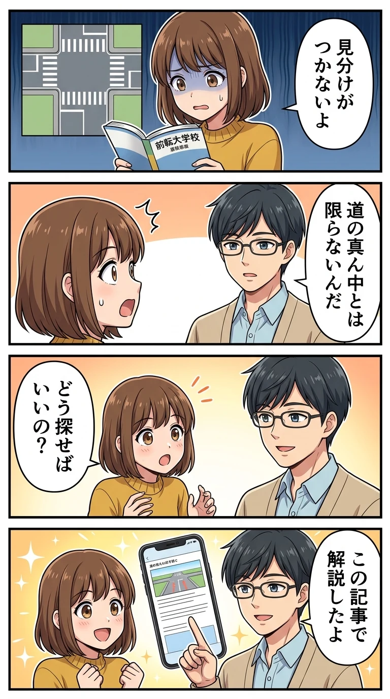 車両通行帯 中央線 違い