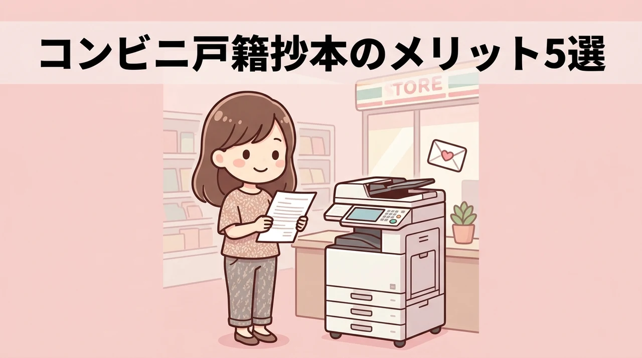 戸籍抄本をコンビニで取得する5つのメリット