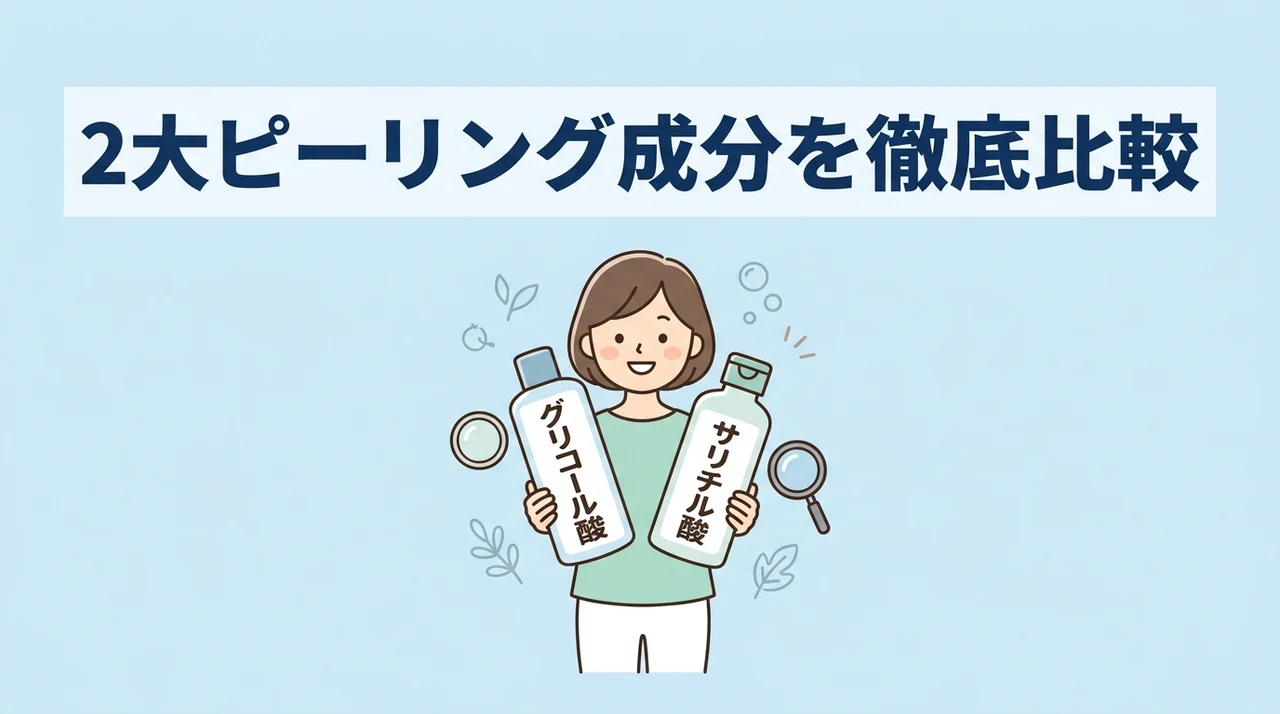 グリコール酸とサリチル酸の主な違いと特徴