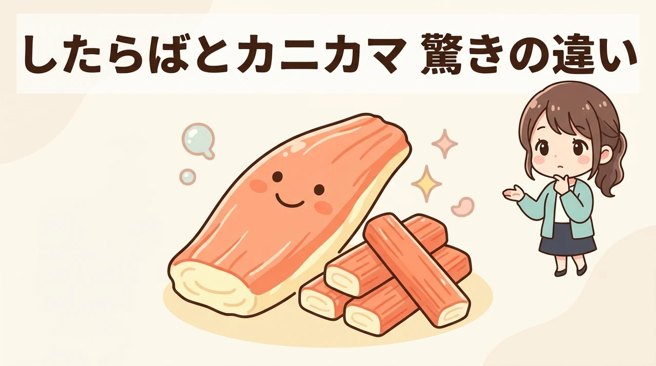 したらばとカニカマの決定的な違いとは？