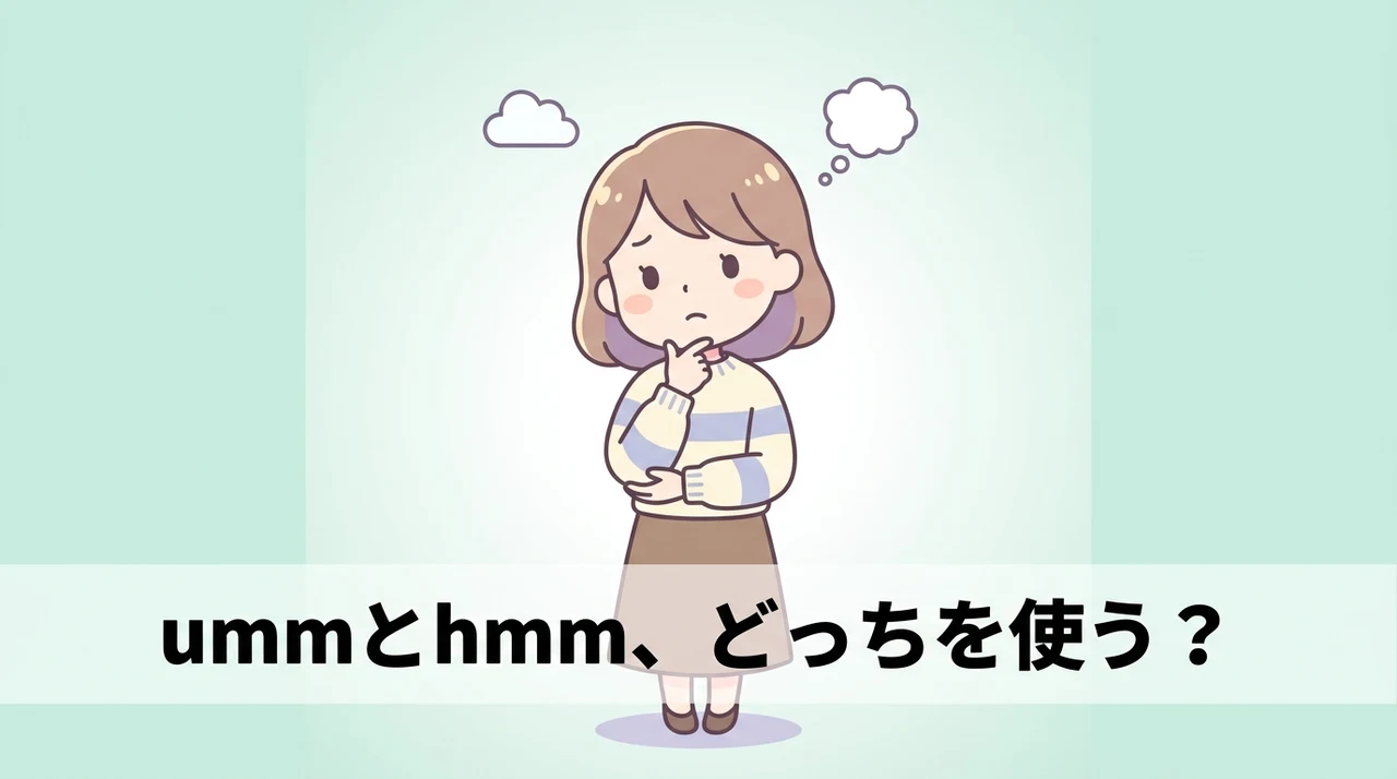 SNSやテキストでのummとhmmの表現
