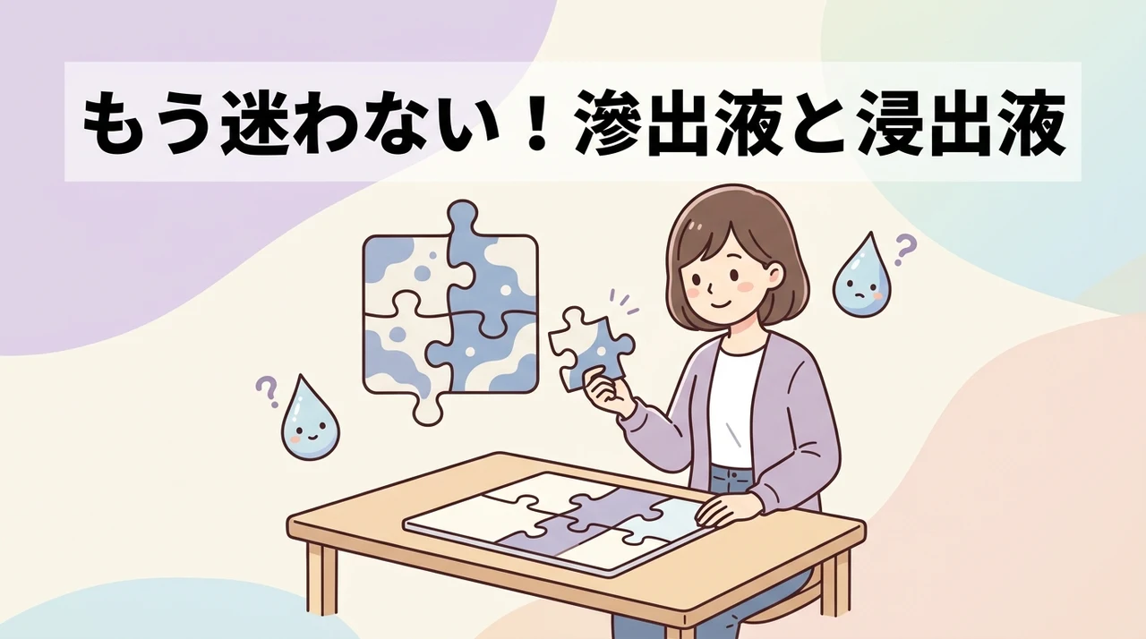 滲出液と浸出液の違いとは？言葉の定義と使い分け