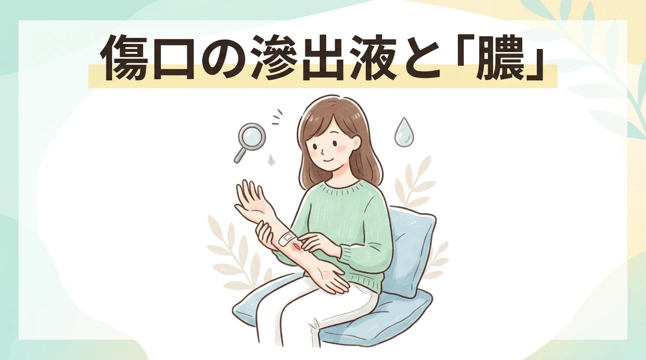 傷口の滲出液と「膿」を見分ける3つのポイント