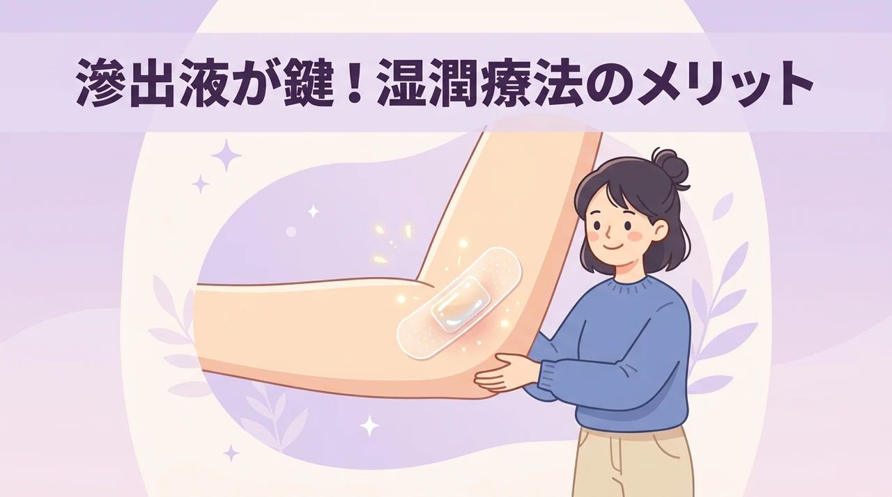 滲出液を適切に保つ湿潤療法のメリット