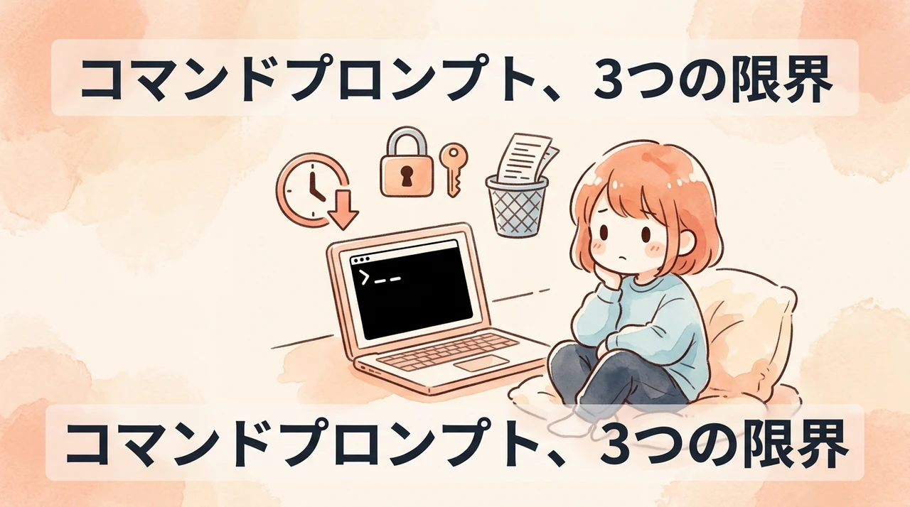 コマンドプロンプトを使い続ける3つのデメリット