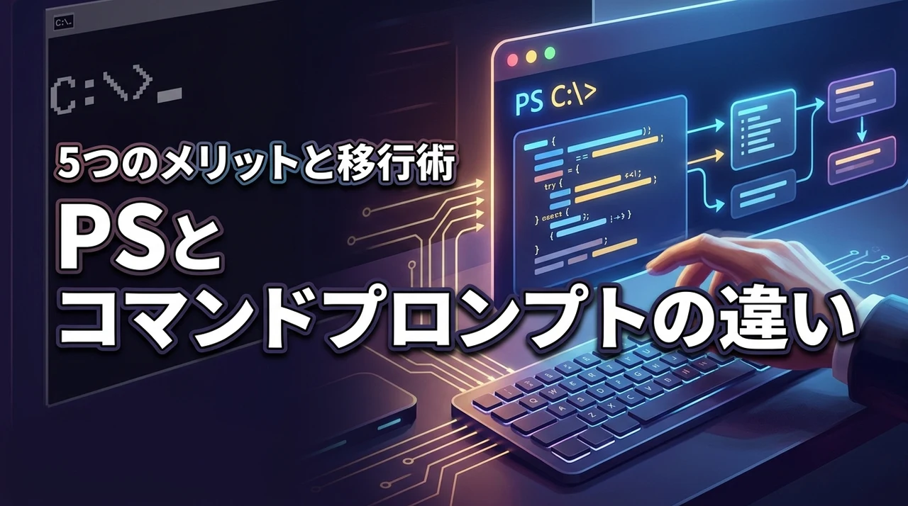 パワーシェルとコマンドプロンプトの違いを比較!5つのメリットと移行術を公開