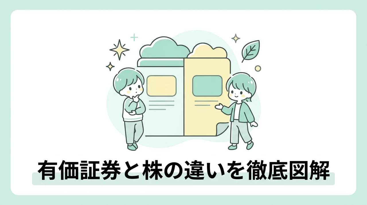 有価証券と株の違いと包含関係を整理